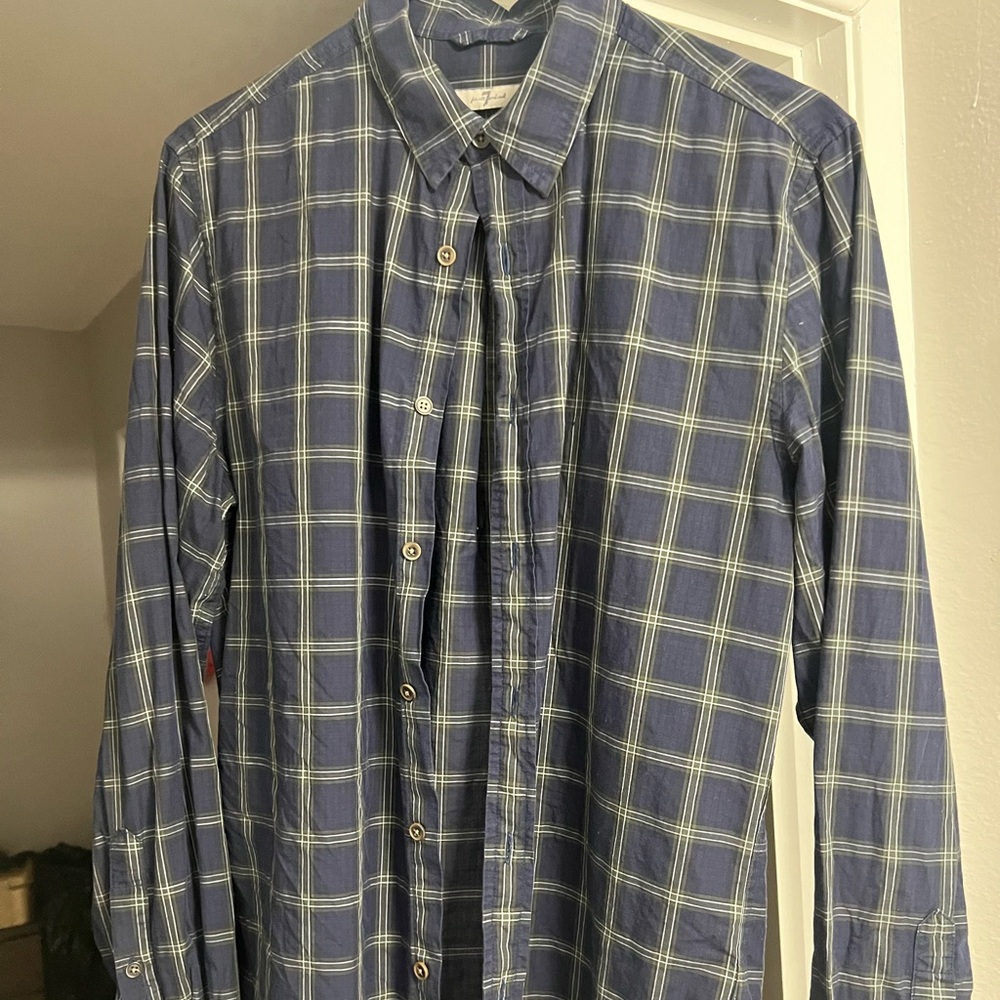 7 For all Mankind Shirt Men Small Cotton